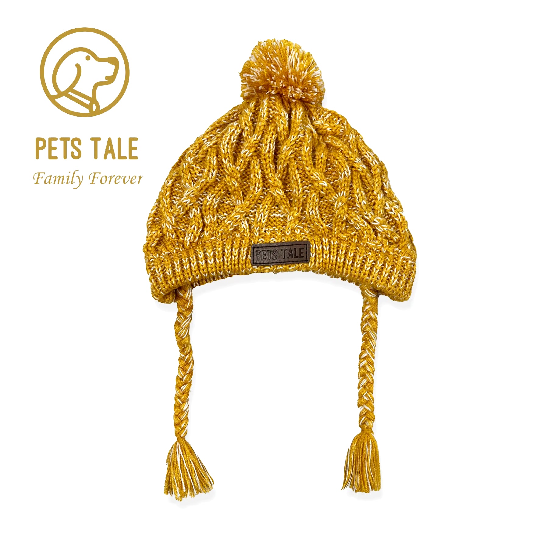 Winter Soft Dog Hats, Warm Pet Dog Knitted Hat, Windproof Knitting Dog Hat