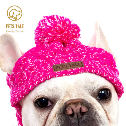 Winter Soft Dog Hats, Warm Pet Dog Knitted Hat, Windproof Knitting Dog Hat